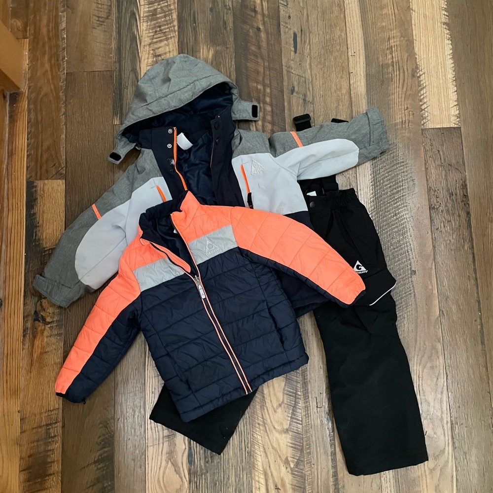 Gerry 3pc winter SET coat jacket bibs boy 5-6